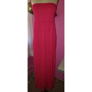 Pink maxi dress